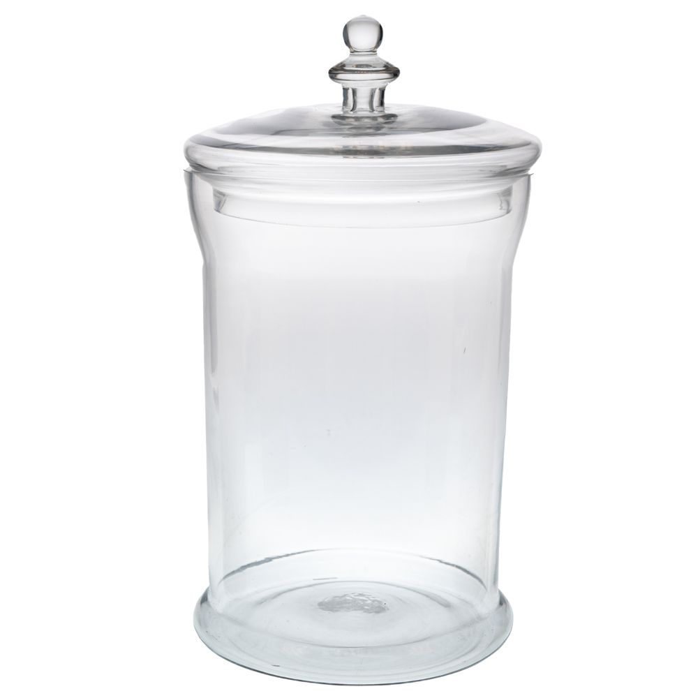 91980 ΔΙΑΦΑΝΟ ΓΥΑΛΙΝΟ ΒΑΖΟ ΜΕ ΚΑΠΑΚΙ Φ22Χ41ΕΚ - Image 1