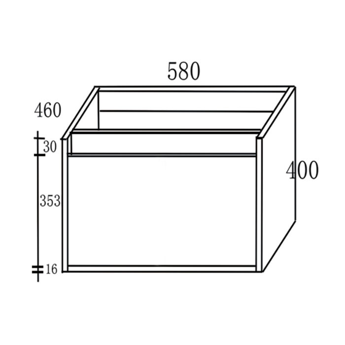 ΣΕΤ ΕΠΙΠΛΟΥ REA 60cm. χρ.CAPUCCINO 9SREA060CAP - Image 2