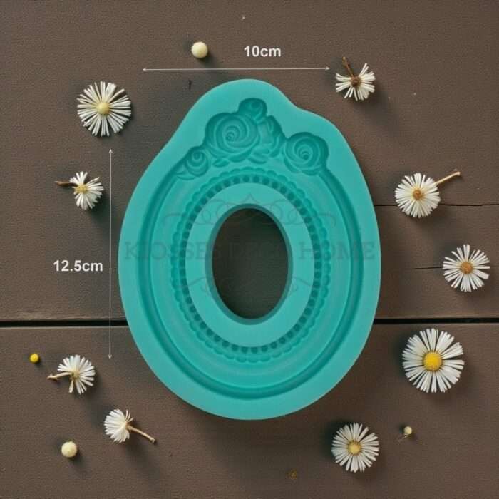 Καλούπι Σιλικόνης Κορνίζα 10x12.5cm Green Diamonds - Image 2