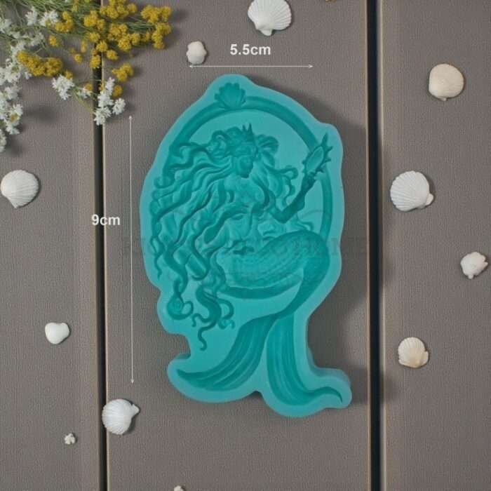 Καλούπι Σιλικόνης Mermaid 5.5x9cm Green Diamonds - Image 2