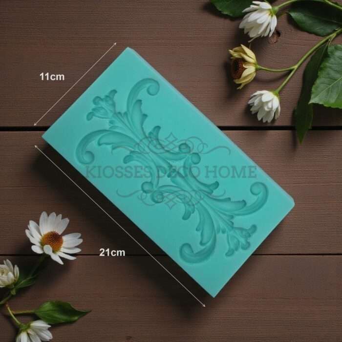 Καλούπι Σιλικόνης Vintage 11x21cm Green Diamonds - Image 2