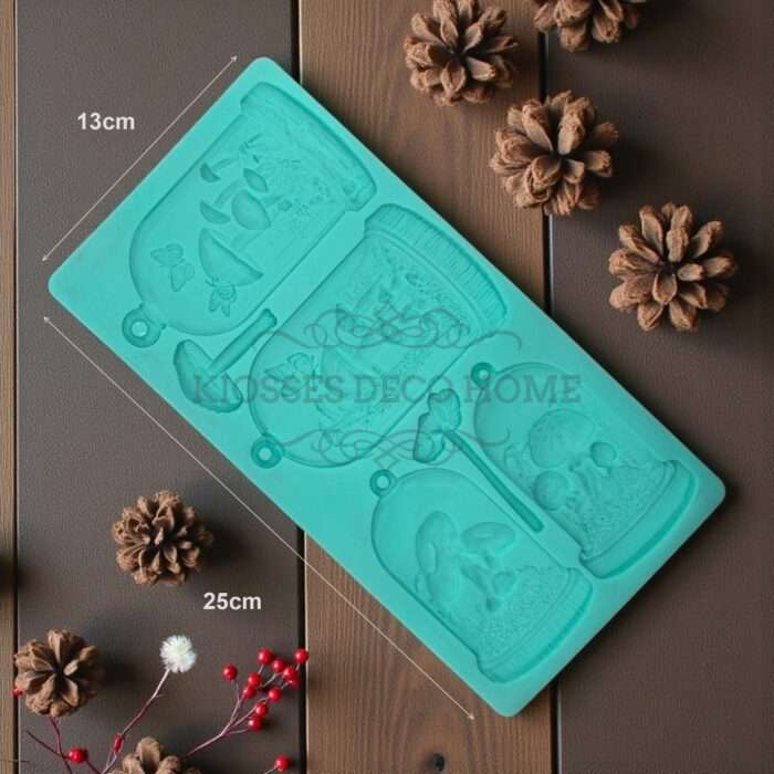 Καλούπι Σιλικόνης Christmas Bells 13x25cm Green Diamonds - Image 2