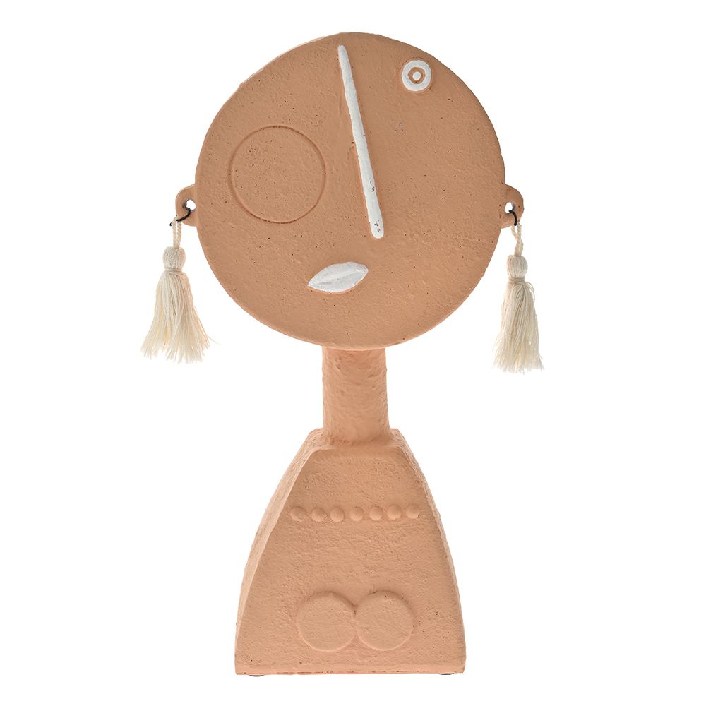 77076 ΡΟΖ ΚΕΡΑΜΙΚΟ ΔΙΑΚΟΣΜΗΤΙΚΟ ΠΡΟΣΩΠΟ 15x7.5x27.5EK - Image 1