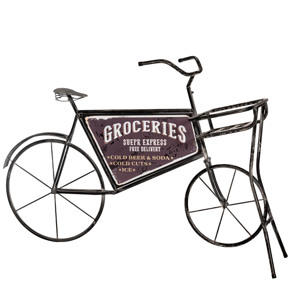 85056 ΜΑΥΡΟ ΜΕΤΑΛΛΙΚΟ ΔΙΑΚΟΣΜΗΤΙΚΟ ΠΟΔΗΛΑΤΟ 159Χ52Χ106ΕΚ - Image 1