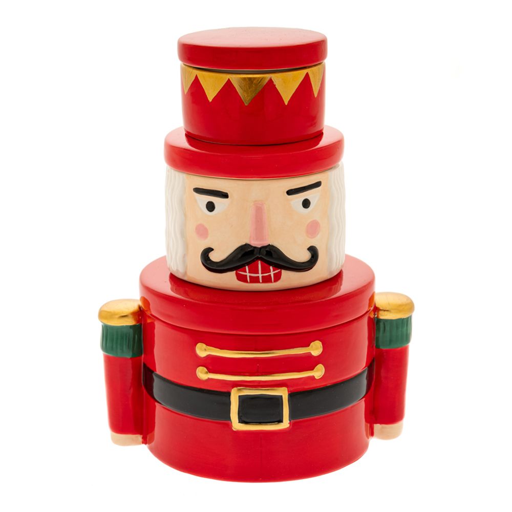 86940 ΣΕΤ 3 ΚΟΚΚΙΝΟ ΚΕΡΑΜΙΚΟ ΚΟΥΤΙ ΣΕ ΣΧΗΜΑ ΚΑΡΥΟΘΡΑΥΣΤΗ 15Χ11Χ20ΕΚ - Image 1