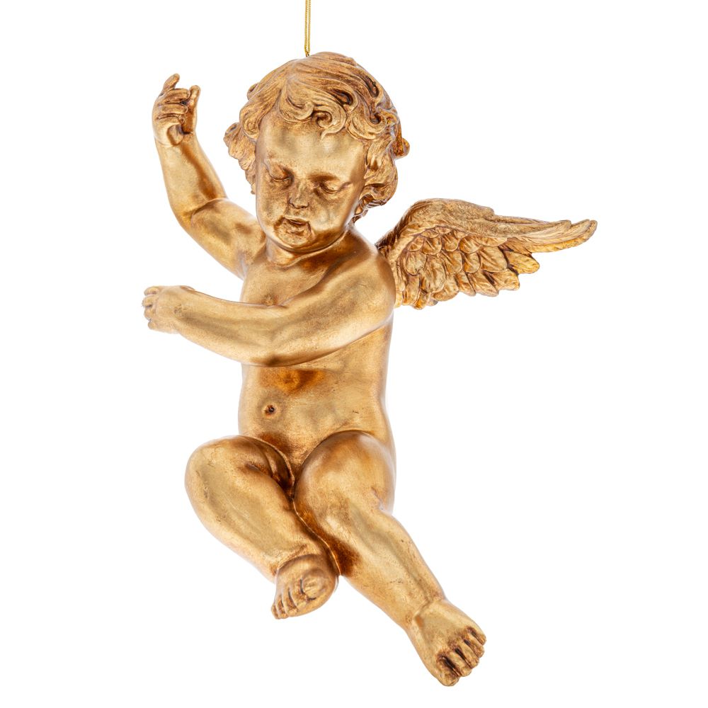 87812 ΧΡΥΣΟ ΑΓΓΕΛΑΚΙ ΚΡΕΜΑΣΤΟ ΠΛΑΣΤΙΚΟ ΣΤΟΛΙΔΙ 29Χ19Χ39ΕΚ - Image 1