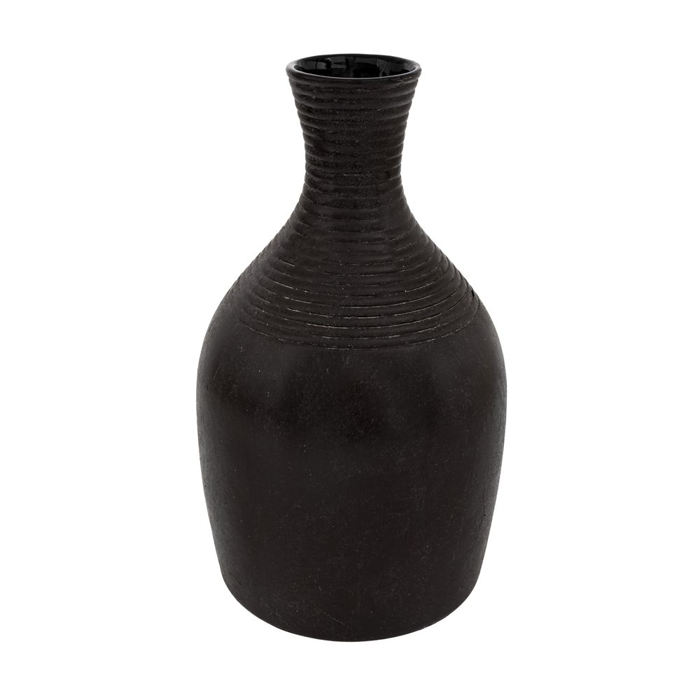 88089 ΜΑΥΡΟ ΚΕΡΑΜΙΚΟ ΒΑΖΟ 21Χ21Χ37ΕΚ - Image 1