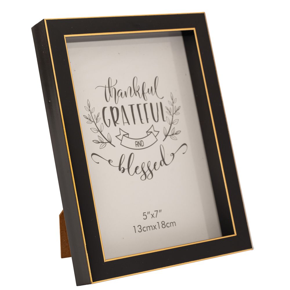 88588 ΜΑΥΡΗ ΠΛΑΣΤΙΚΗ ΚΟΡΝΙΖΑ ΜΕ ΧΡΥΣΗ ΛΕΠΤΟΜΕΡΕΙΑ 13Χ18ΕΚ - Image 1