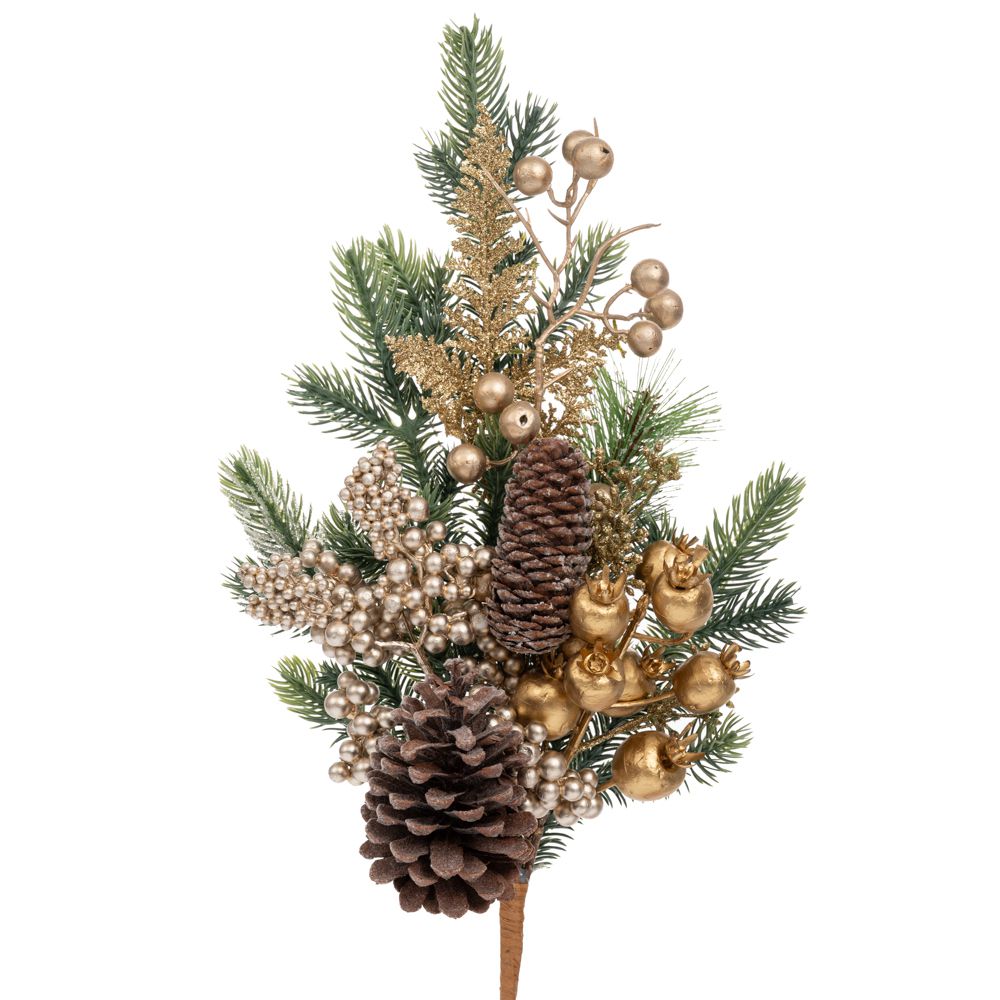 91046 ΠΡΑΣΙΝΟ ΚΛΑΔΙ ΜΕ ΣΑΜΠΑΝΙ BERRIES ΚΑΙ ΚΟΥΚΟΥΝΑΡΙΑ 50ΕΚ - Image 1