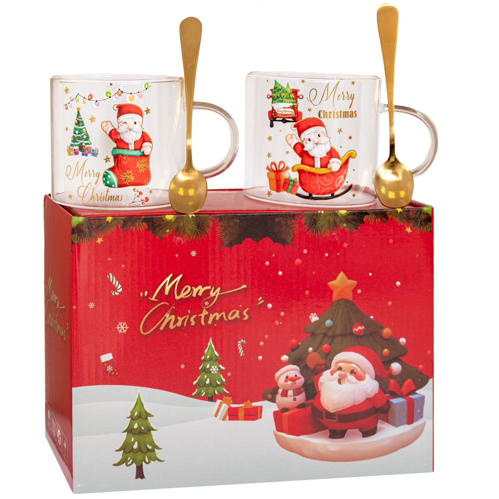 91489 ΣΕΤ 2 ΓΥΑΛΙΝΗ ΚΟΥΠΑ ΣΕ ΚΟΥΤΙ ΔΩΡΟΥ - Image 1