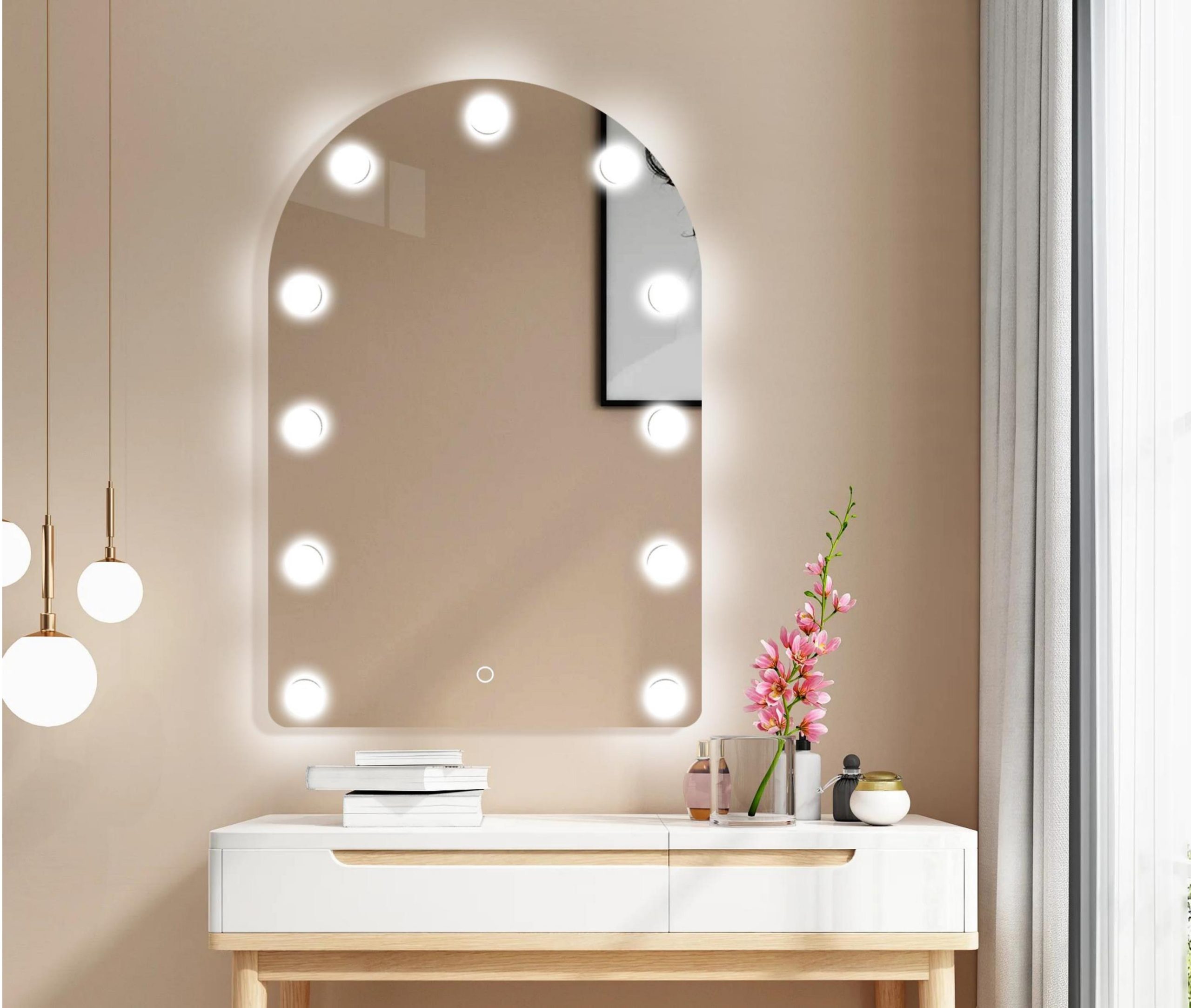 HF-01_1-scaled Καθρέφτης LED Make Up HF-01 70x110cm κωδ. 0762-HF-01 - Image 1