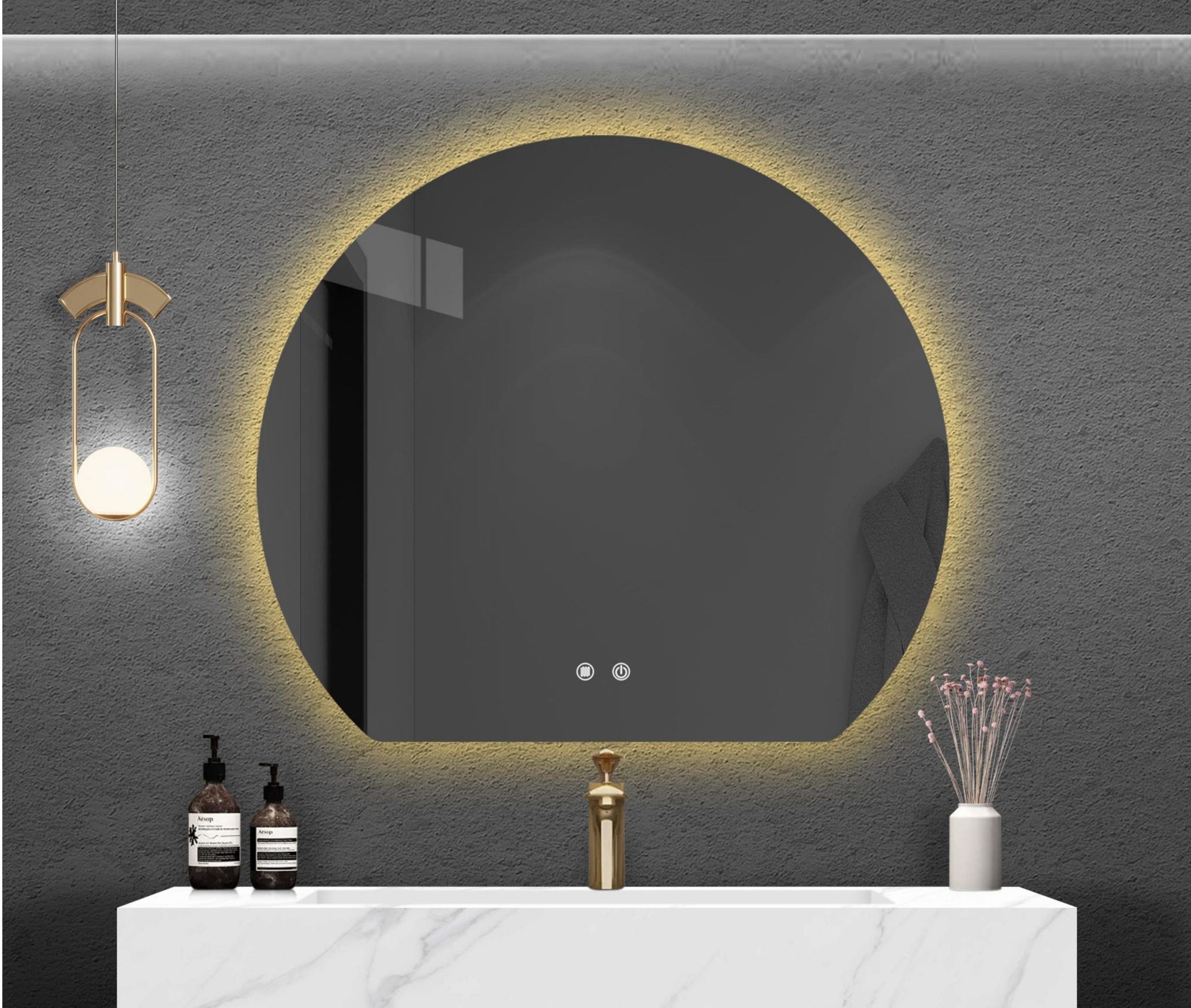 S-01_4-scaled Καθρέφτης LED S-01 80x70cm κωδ. 0762-S-01 - Image 1