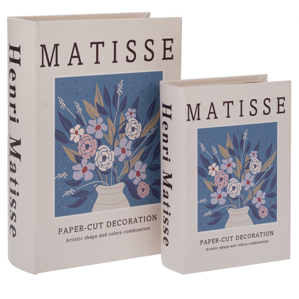 92944 ΣΕΤ 2 ΛΕΥΚΟ ΞΥΛΙΝΟ ΚΟΥΤΙ ΣΕ ΣΧΗΜΑ ΒΙΒΛΙΟΥ 19Χ7Χ27ΕΚ 14Χ6Χ20ΕΚ - Image 1