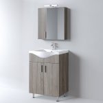 Σετ Έπιπλο Μπάνιου SIENA SONOMA DARK 65 9SSI065SD0W - Image 2