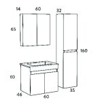 ΣΕΤ ΕΠΙΠΛΟΥ OMEGA TOP 60cm χρ. BEIGE OAK  9SOMT060BO - Image 2