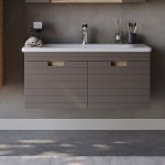 Πάγκος VEGA Capuccino MDF 18mm Λάκα 100 S3BVEG100CAM 100x45.5x49cm