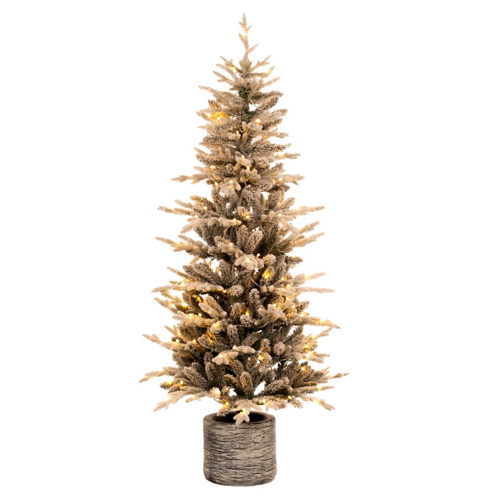90555 ΔΕΝΔΡΟ PRE LIT ICELAND POTTED FIR 180ΕΚ ΜΕ 180 RGB LED ΛΕΥΚΑ AND ΠΟΛΥΧΡΩΜΑ ΛΑΜΠΑΚΙΑ - Image 1