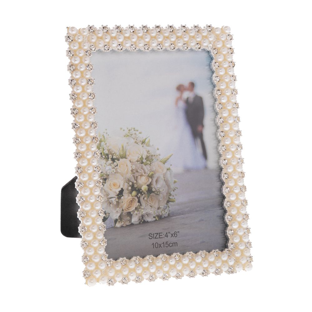 91877 ΚΡΕΜ ΜΕΤΑΛΛΙΚΗ ΚΟΡΝΙΖΑ ΜΕ ΠΕΡΛΕΣ 10Χ15ΕΚ - Image 1