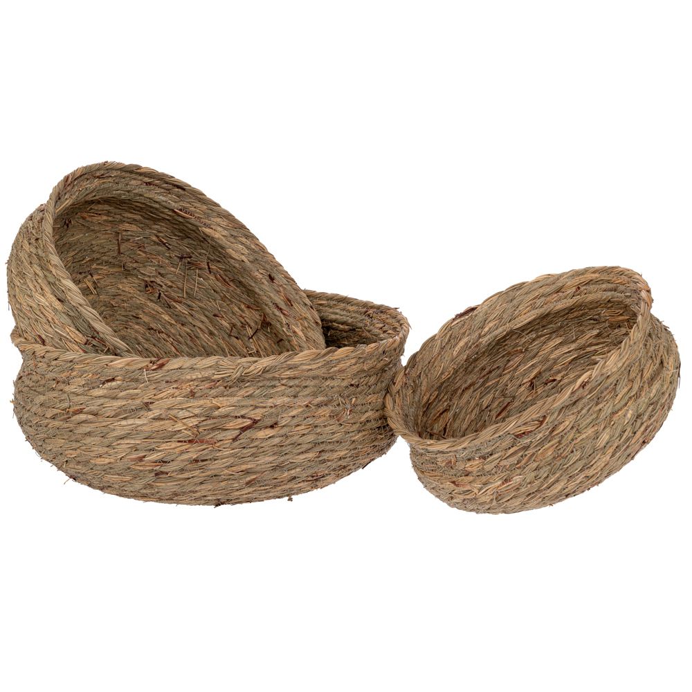 92996 ΣΕΤ 3 ΦΥΣΙΚΟ ΠΛΕΧΤΟ ΚΑΛΑΘΙ ΣΤΡΟΓΓΥΛΟ - Image 1