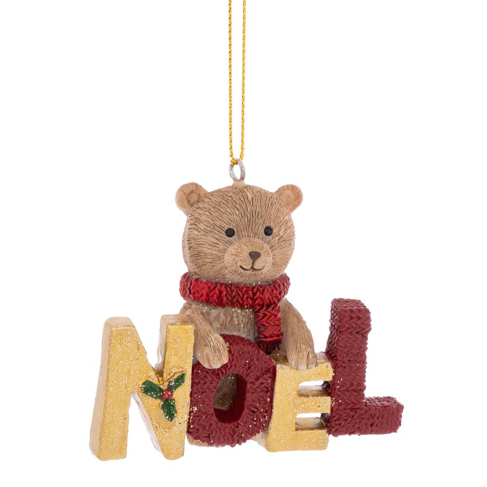 93256 ΠΟΛΥΡΕΖΙΝ ΚΡΕΜΑΣΤΟ ΣΤΟΛΙΔΙ ΑΡΚΟΥΔΑΚΙ NOEL 7Χ3Χ6,5ΕΚ - Image 1