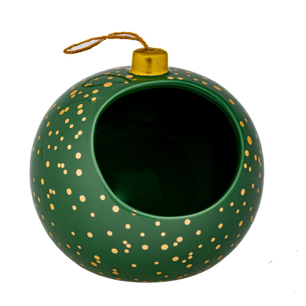 93580 ΠΡΑΣΙΝΟ ΚΕΡΑΜΙΚΟ ΚΑΣΠΩ ΣΕ ΣΧΗΜΑ ΜΠΑΛΑΣ Φ9Χ9ΕΚ - Image 1