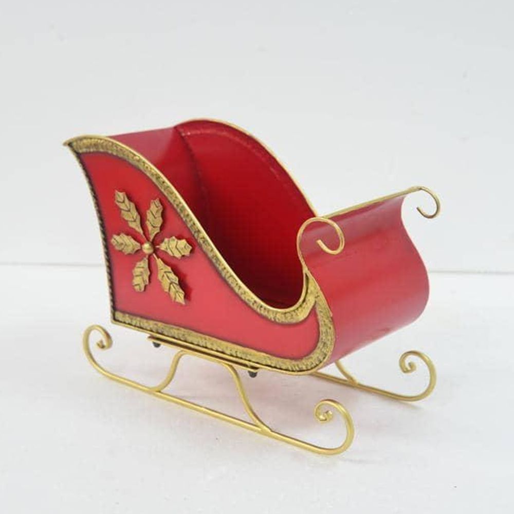 93867 ΚΟΚΚΙΝΟ ΜΕΤΑΛΛΙΚΟ ΕΛΚΥΘΡΟ ΜΕ ΧΡΥΣΕΣ ΛΕΠΤΟΜΕΡΙΕΣ 40Χ20Χ31,5ΕΚ - Image 1