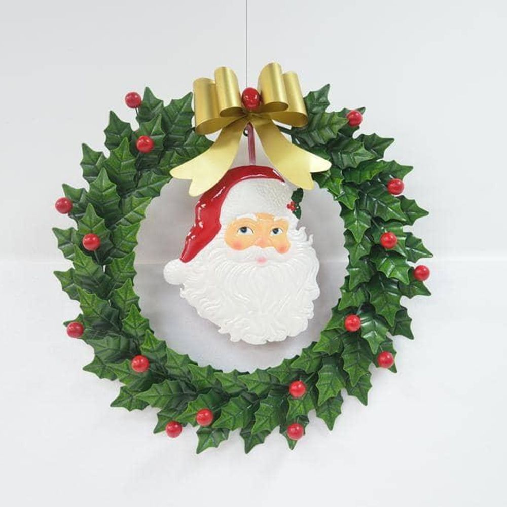 93932 ΠΡΑΣΙΝΟ ΜΕΤΑΛΛΙΚΟ ΣΤΕΦΑΝΙ ΜΕ ΓΚΙ,ΑΗ ΒΑΣΙΛΗ ΚΑΙ ΧΡΥΣΟ ΦΙΟΓΚΟ 75Χ10Χ70ΕΚ - Image 1