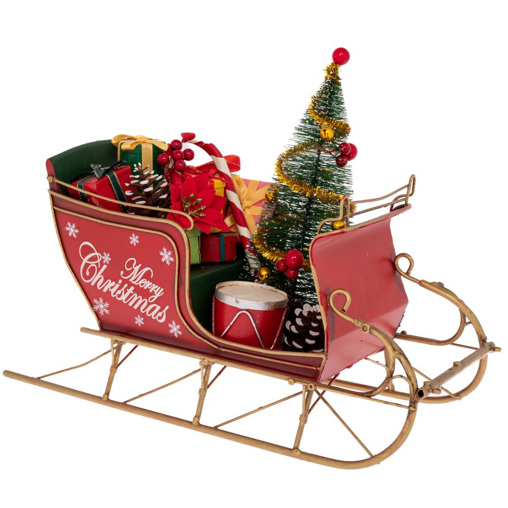 93984 ΜΕΤΑΛΛΙΚΟ ΧΡΙΣΤΟΥΓΕΝΝΙΑΤΙΚΟ ΕΛΚΥΘΡΟ ΜΕ ΔΩΡΑ 30Χ13Χ23ΕΚ - Image 1