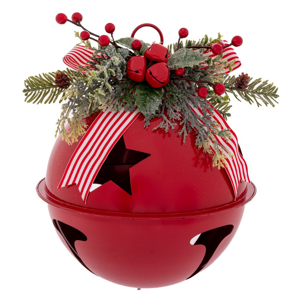 94028 ΚΟΚΚΙΝΗ ΚΡΕΜΑΣΤΗ ΣΤΟΛΙΣΜΕΝΗ ΜΕΤΑΛΛΙΚΗ ΚΟΥΔΟΥΝΑ 35Χ35Χ45ΕΚ - Image 1