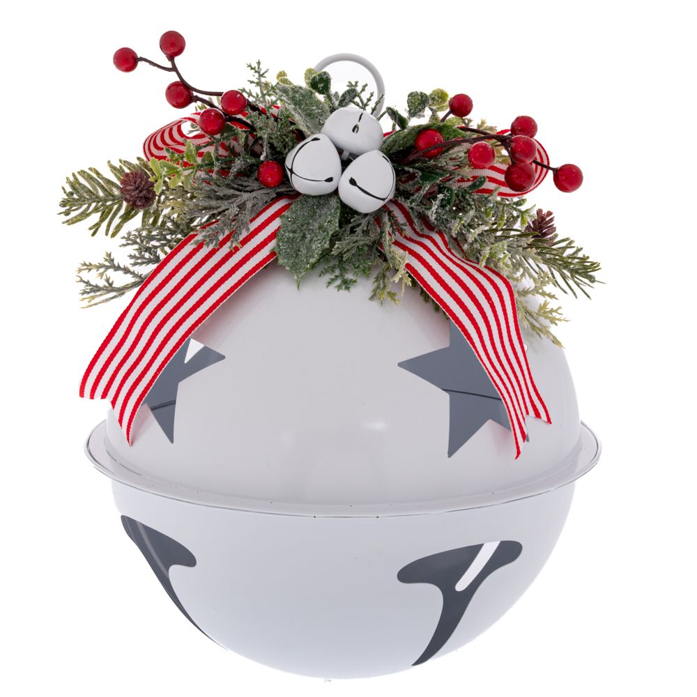 94030 ΛΕΥΚΗ ΚΡΕΜΑΣΤΗ ΣΤΟΛΙΣΜΕΝΗ ΜΕΤΑΛΛΙΚΗ ΚΟΥΔΟΥΝΑ 35Χ35Χ45ΕΚ - Image 1