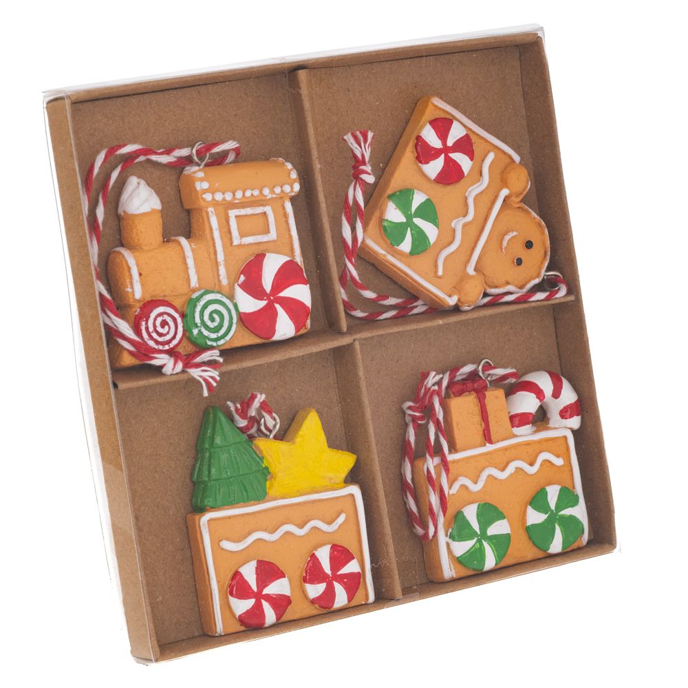 94742 ΣΕΤ 4 ΠΟΛΥΡΕΖΙΝ ΣΤΟΛΙΔΑΚΙΑ GINGERBREAD 12Χ1Χ12ΕΚ - Image 1