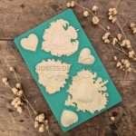 Καλούπι Σιλικόνης Καρδιές 13x20cm Green Diamonds